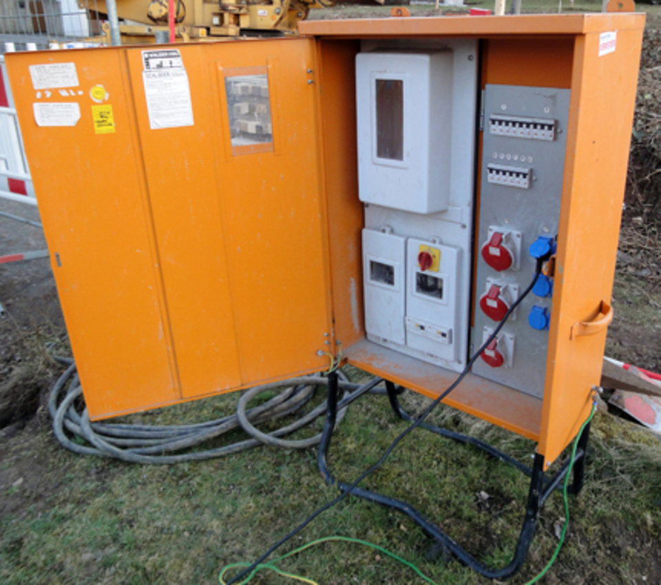 Baustromkasten bei Breitmeier Elektroanlagen in Schönwölkau