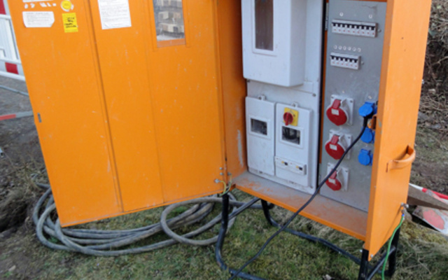 Baustrom bei Breitmeier Elektroanlagen in Schönwölkau