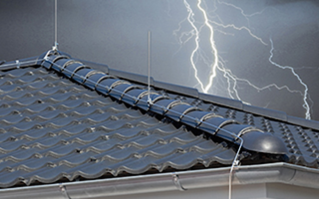 Äußerer Blitzschutz bei Breitmeier Elektroanlagen in Schönwölkau