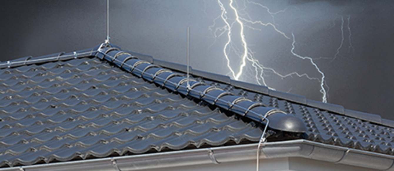 Äußerer Blitzschutz bei Breitmeier Elektroanlagen in Schönwölkau